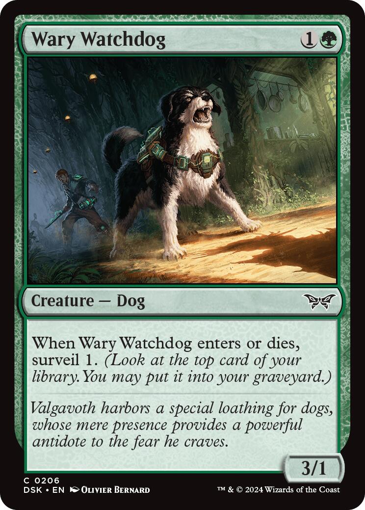 Wary Watchdog [Duskmourn: House of Horror] | Dragon's Lair Comics and Fantasy Houston TX