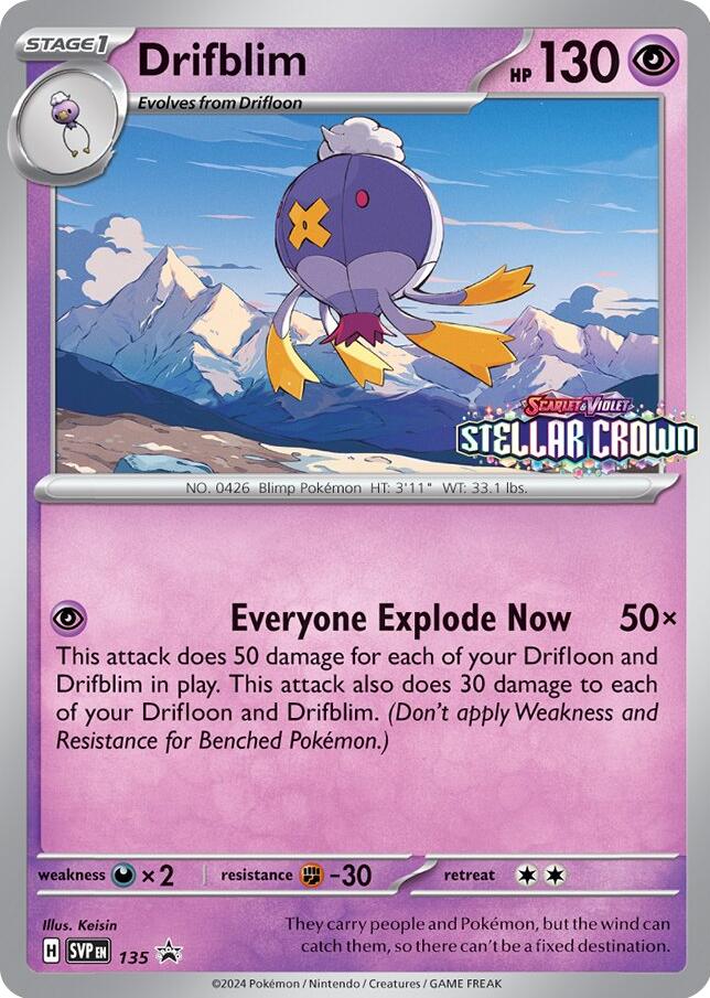 Drifblim (SVP135) [Scarlet & Violet: Black Star Promos] | Dragon's Lair Comics and Fantasy Houston TX