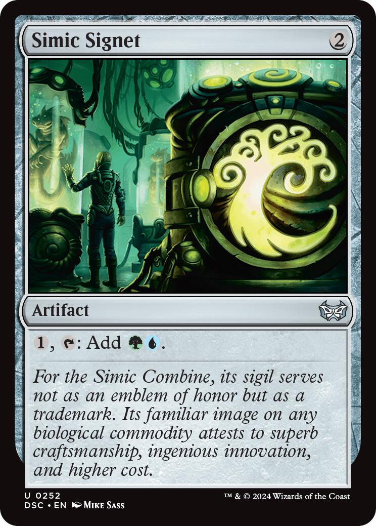 Simic Signet [Duskmourn: House of Horror Commander] | Dragon's Lair Comics and Fantasy Houston TX