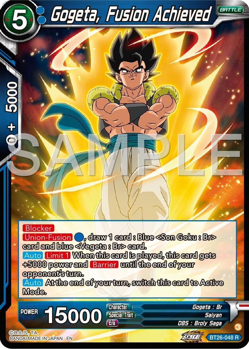 Gogeta, Fusion Achieved (BT26-048) [Ultimate Advent] | Dragon's Lair Comics and Fantasy Houston TX