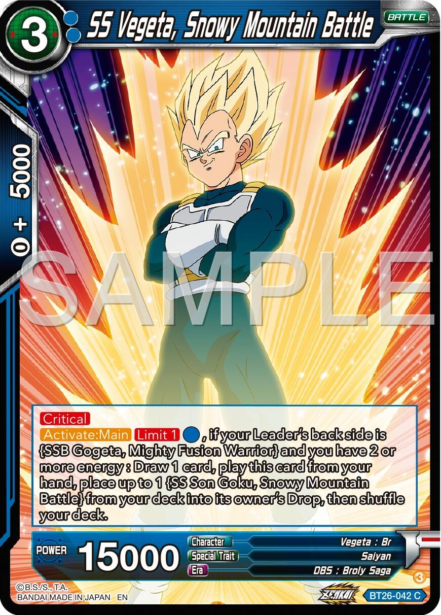 SS Vegeta, Snowy Mountain Battle (BT26-042) [Ultimate Advent] | Dragon's Lair Comics and Fantasy Houston TX