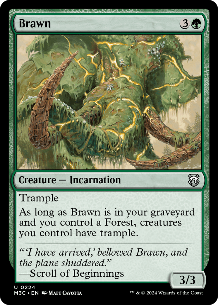 Brawn (Ripple Foil) [Modern Horizons 3 Commander] | Dragon's Lair Comics and Fantasy Houston TX