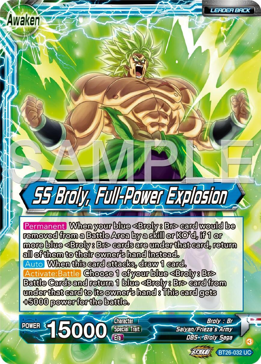 Broly // SS Broly, Full-Power Explosion (BT26-032) [Ultimate Advent] | Dragon's Lair Comics and Fantasy Houston TX