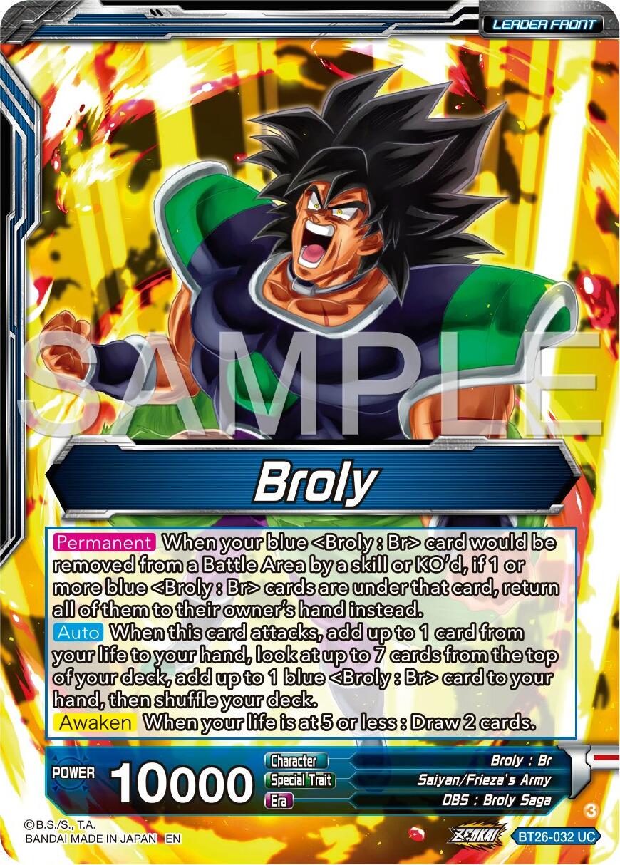 Broly // SS Broly, Full-Power Explosion (BT26-032) [Ultimate Advent] | Dragon's Lair Comics and Fantasy Houston TX