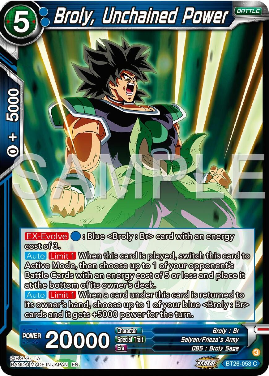 Broly, Unchained Power (BT26-053) [Ultimate Advent] | Dragon's Lair Comics and Fantasy Houston TX