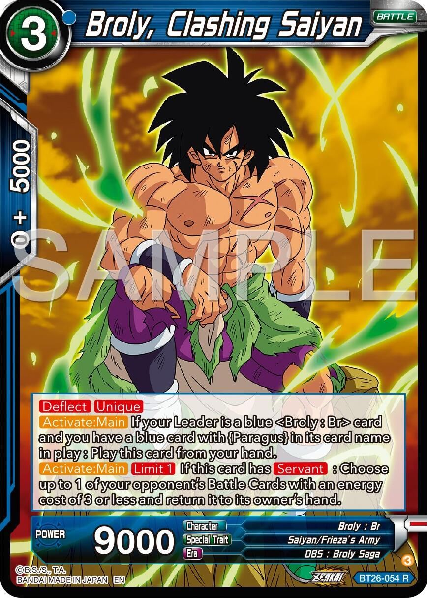 Broly, Clashing Saiyan (BT26-054) [Ultimate Advent] | Dragon's Lair Comics and Fantasy Houston TX