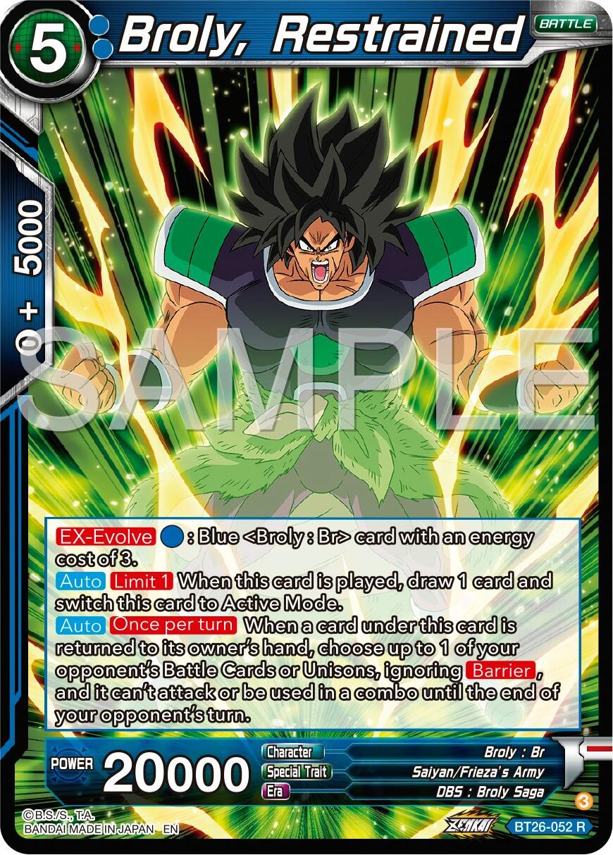 Broly, Restrained (BT26-052) [Ultimate Advent] | Dragon's Lair Comics and Fantasy Houston TX