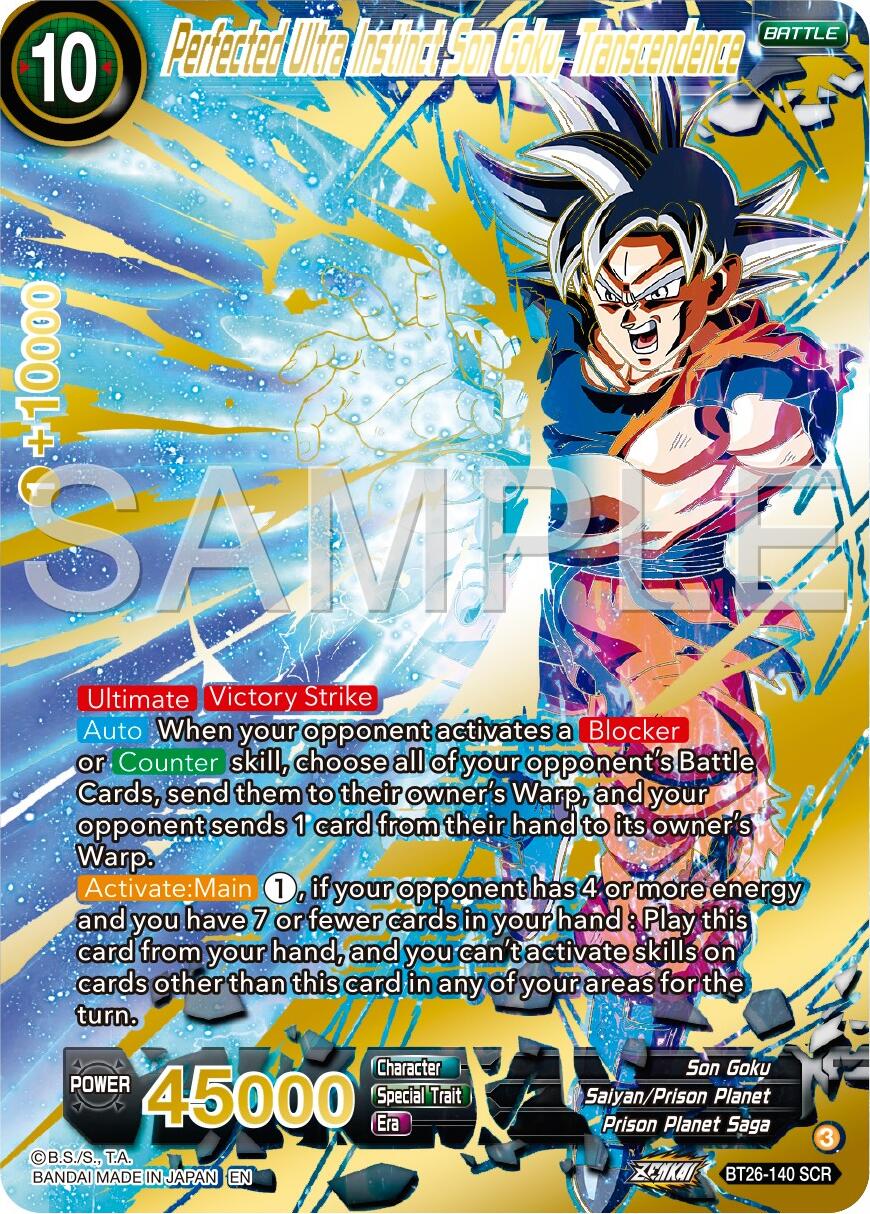 Perfected Ultra Instinct Son Goku, Transcendence (BT26-140) [Ultimate Advent] | Dragon's Lair Comics and Fantasy Houston TX