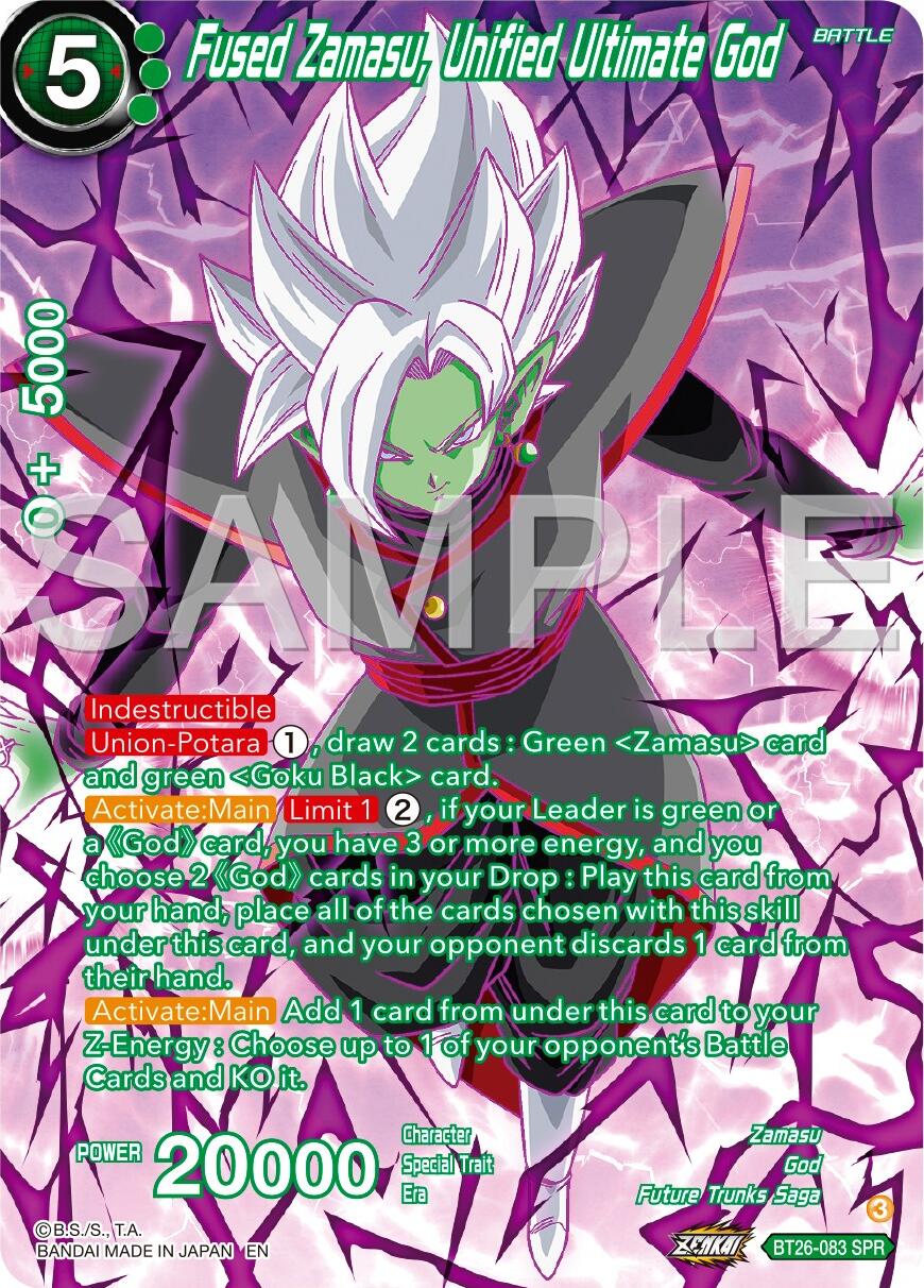 Fused Zamasu, Unified Ultimate God (SPR) (BT26-083) [Ultimate Advent] | Dragon's Lair Comics and Fantasy Houston TX