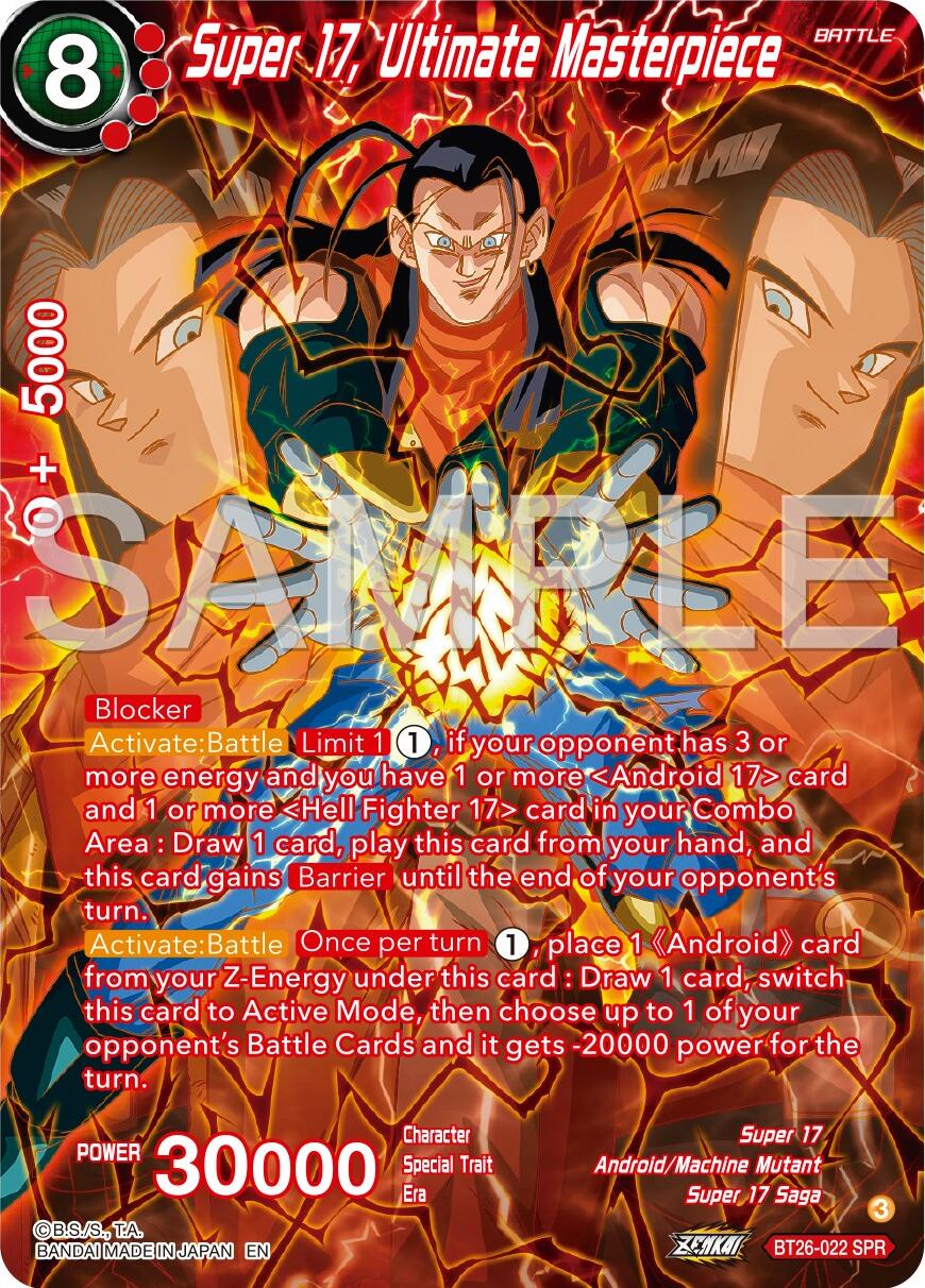 Super 17, Ultimate Masterpiece (SPR) (BT26-022) [Ultimate Advent] | Dragon's Lair Comics and Fantasy Houston TX