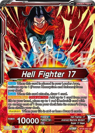 Hell Fighter 17 // Super 17, Anti-Saiyan Killing Machine (Alternate Art) (BT26-002) [Ultimate Advent] | Dragon's Lair Comics and Fantasy Houston TX