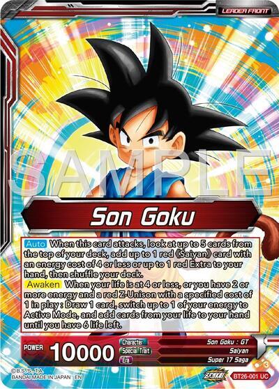 Son Goku // Son Goku & Android 18, Unexpected Tag Team (Alternate Art) (BT26-001) [Ultimate Advent] | Dragon's Lair Comics and Fantasy Houston TX