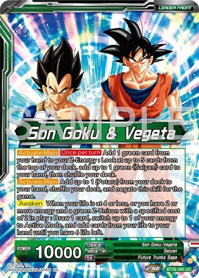 Son Goku & Vegeta // Vegito, Prodigious Fusion (Alternate Art) (BT26-060) [Ultimate Advent] | Dragon's Lair Comics and Fantasy Houston TX