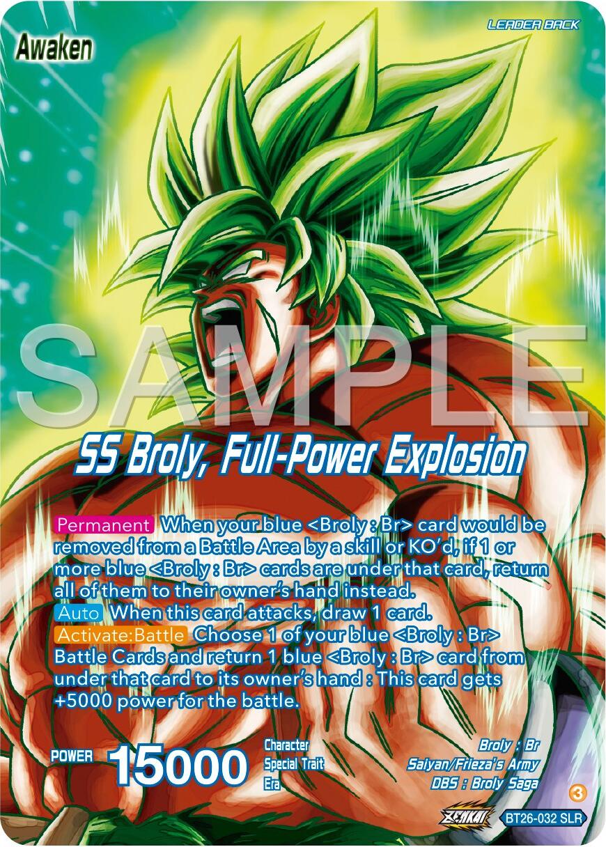 Broly // SS Broly, Full-Power Explosion (Alternate Art) (BT26-032) [Ultimate Advent] | Dragon's Lair Comics and Fantasy Houston TX