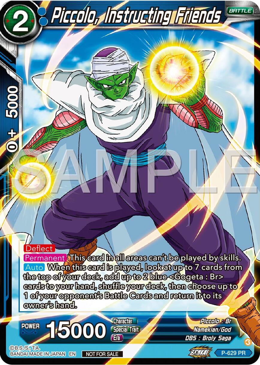 Piccolo, Instructing Friends (Zenkai Series Tournament Pack Vol.9) (P-629) [Promotion Cards] | Dragon's Lair Comics and Fantasy Houston TX