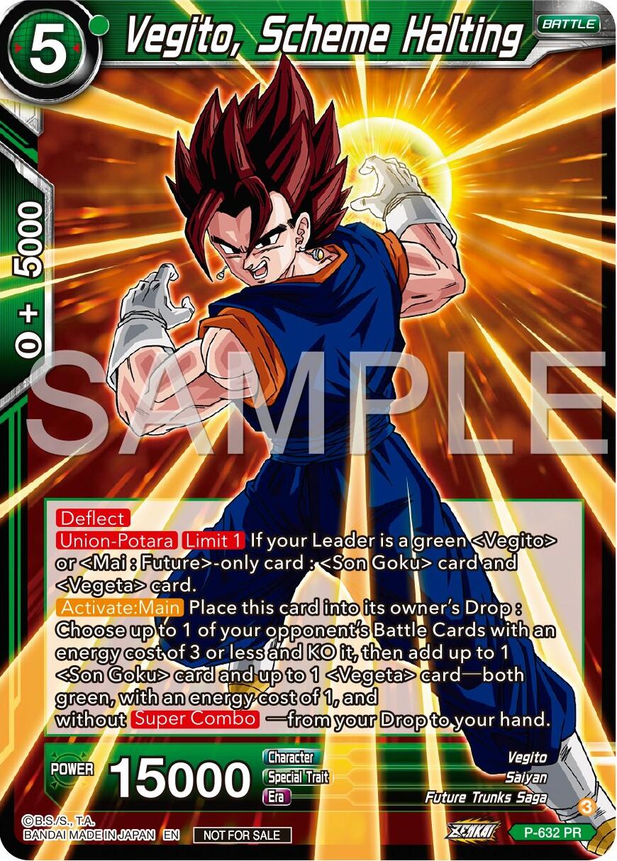 Vegito, Scheme Halting (Zenkai Series Tournament Pack Vol.9) (P-632) [Promotion Cards] | Dragon's Lair Comics and Fantasy Houston TX