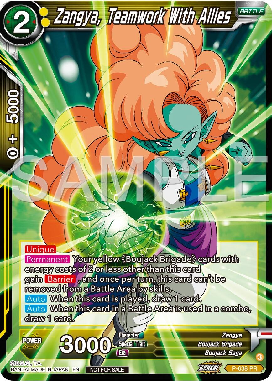 Zangya, Teamwork With Allies (Zenkai Series Tournament Pack Vol.9) (P-638) [Promotion Cards] | Dragon's Lair Comics and Fantasy Houston TX