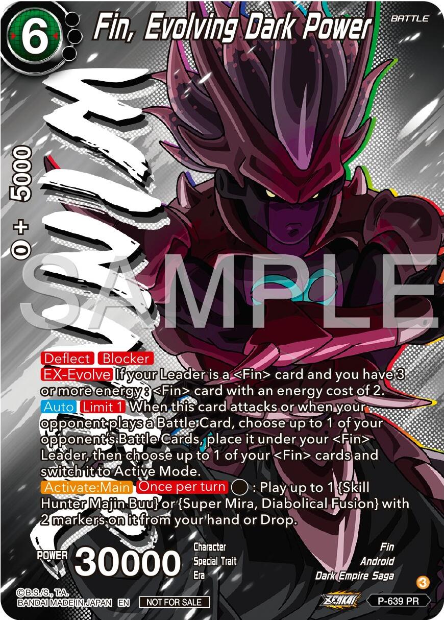 Fin, Evolving Dark Power (Zenkai Series Tournament Pack Vol.9) (Winner) (P-639) [Promotion Cards] | Dragon's Lair Comics and Fantasy Houston TX