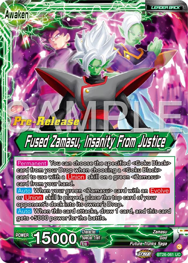 Zamasu // Fused Zamasu, Insanity From Justice (BT26-061) [Ultimate Advent Prerelease Promos] | Dragon's Lair Comics and Fantasy Houston TX