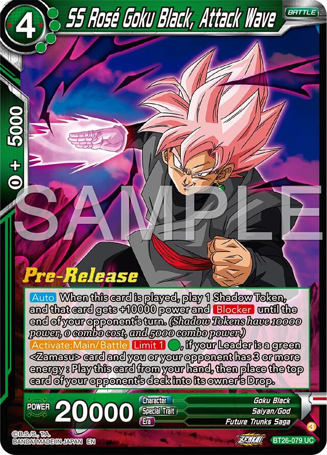 SS Rose Goku Black, Attack Wave (BT26-079) [Ultimate Advent Prerelease Promos] | Dragon's Lair Comics and Fantasy Houston TX