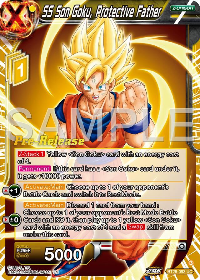 SS Son Goku, Protective Father (BT26-093) [Ultimate Advent Prerelease Promos] | Dragon's Lair Comics and Fantasy Houston TX