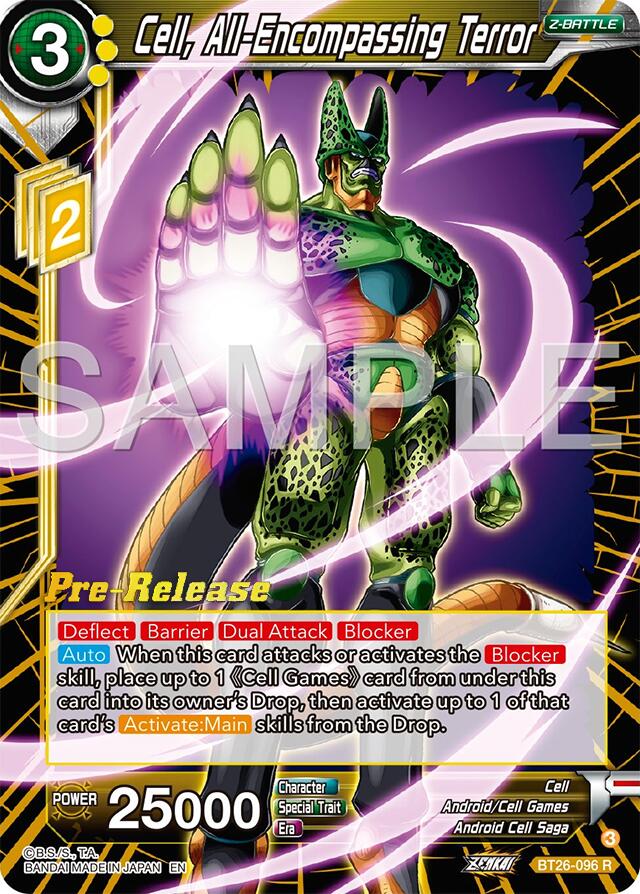 Cell, All-Encompassing Terror (BT26-096) [Ultimate Advent Prerelease Promos] | Dragon's Lair Comics and Fantasy Houston TX