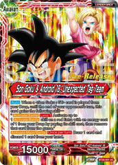 Son Goku // Son Goku & Android 18, Unexpected Tag Team (BT26-001) [Ultimate Advent Prerelease Promos] | Dragon's Lair Comics and Fantasy Houston TX