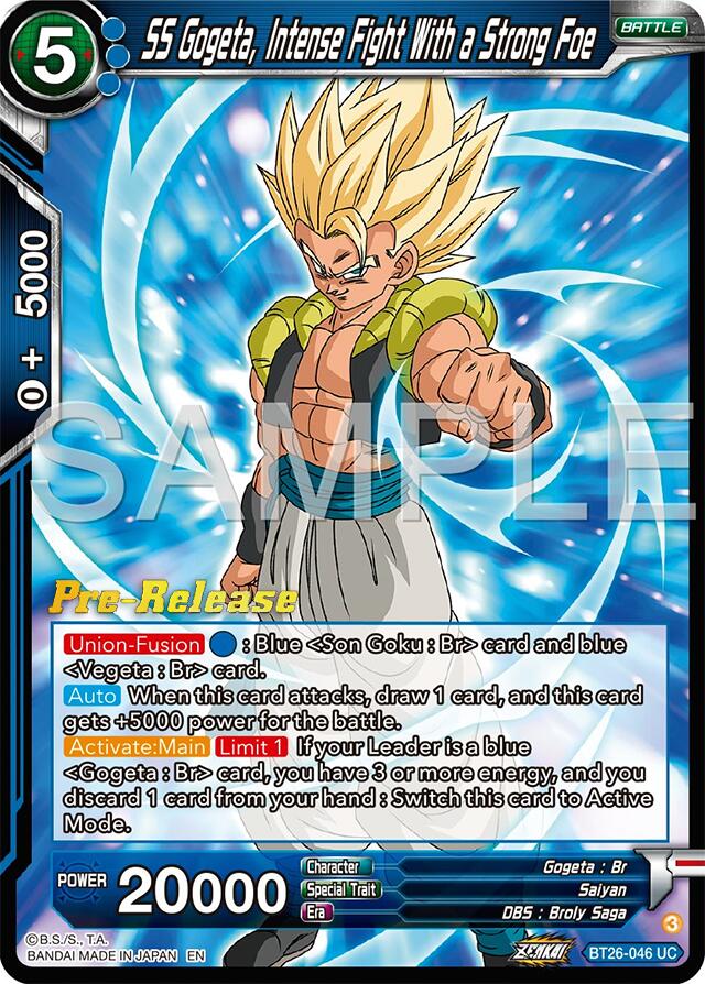 SS Gogeta, Intense Fight With a Strong Foe (BT26-046) [Ultimate Advent Prerelease Promos] | Dragon's Lair Comics and Fantasy Houston TX