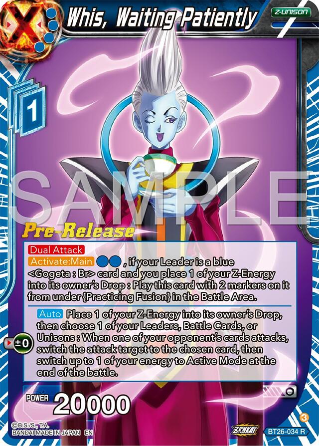 Whis, Waiting Patiently (BT26-034) [Ultimate Advent Prerelease Promos] | Dragon's Lair Comics and Fantasy Houston TX