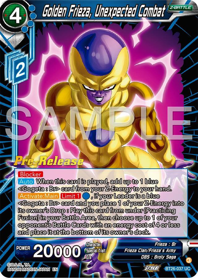 Golden Frieza, Unexpected Combat (BT26-037) [Ultimate Advent Prerelease Promos] | Dragon's Lair Comics and Fantasy Houston TX