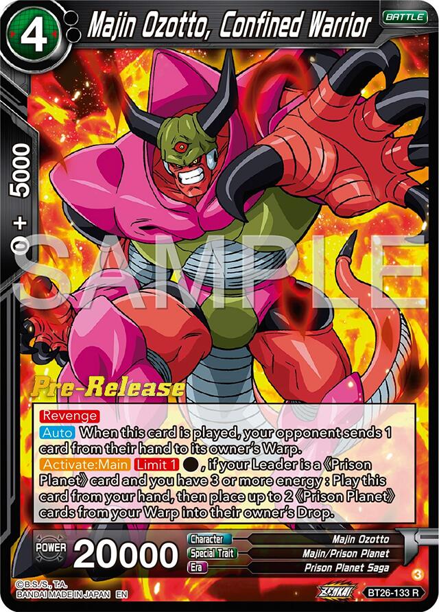 Majin Ozotto, Confined Warrior (BT26-133) [Ultimate Advent Prerelease Promos] | Dragon's Lair Comics and Fantasy Houston TX