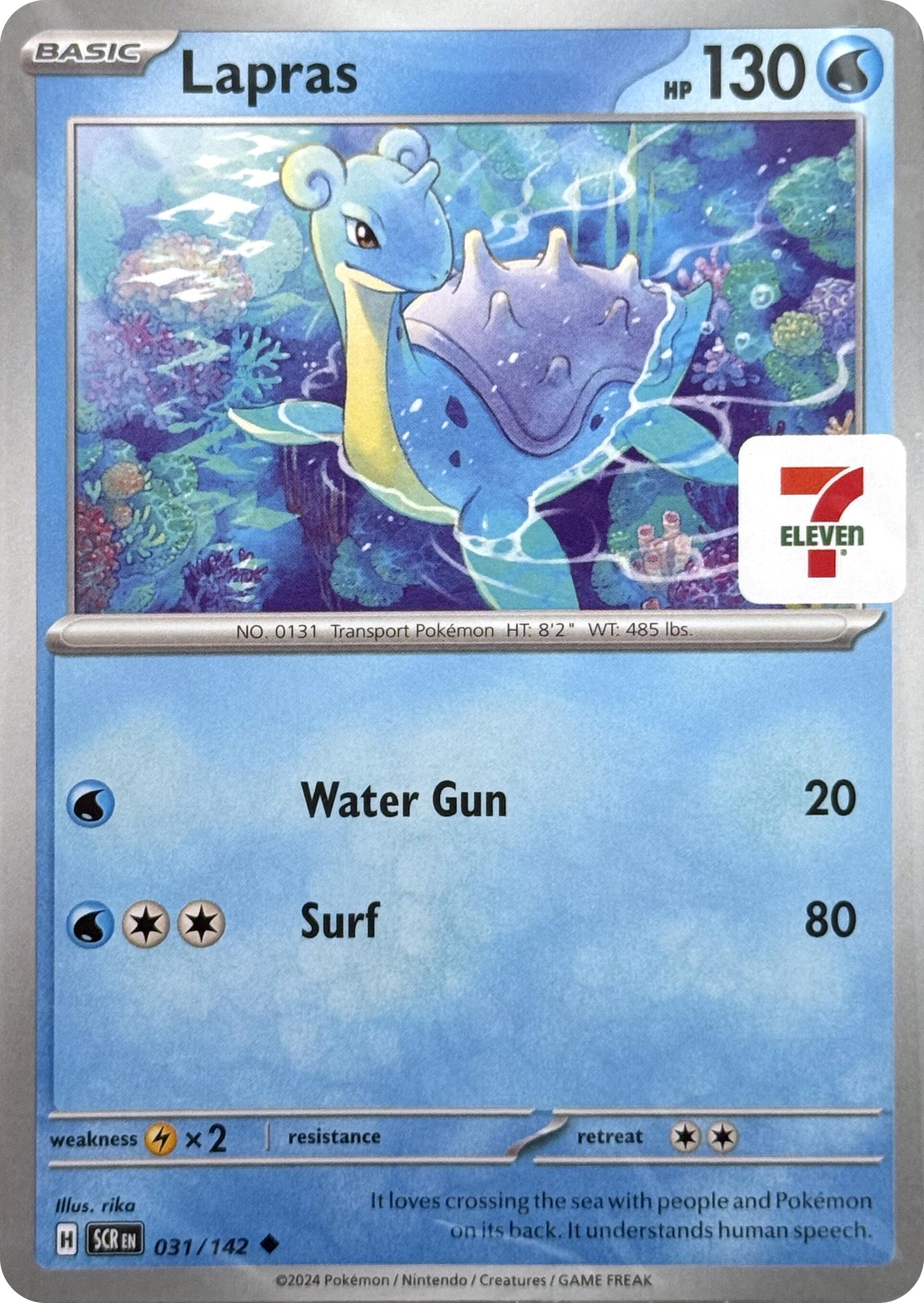 Lapras (031/142) (7-Eleven Promo) [Miscellaneous Cards] | Dragon's Lair Comics and Fantasy Houston TX