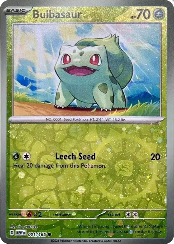 Bulbasaur (001/165) (Cosmos Holo) (Costco Exclusive) [Miscellaneous Cards] | Dragon's Lair Comics and Fantasy Houston TX