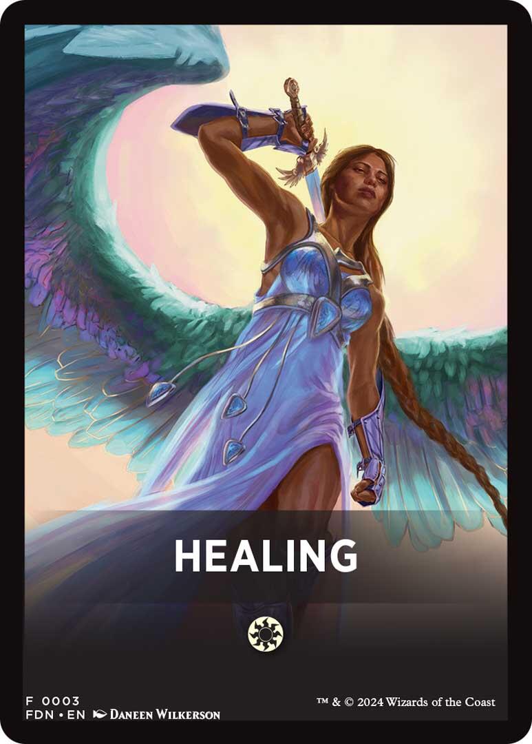 Healing Theme Card [Foundations Tokens] | Dragon's Lair Comics and Fantasy Houston TX