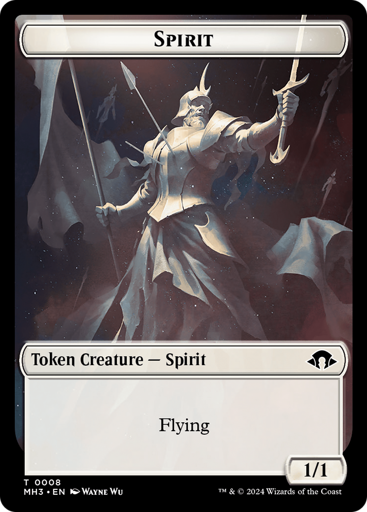 Phyrexian Germ // Spirit (0008) Double-Sided Token [Modern Horizons 3 Tokens] | Dragon's Lair Comics and Fantasy Houston TX