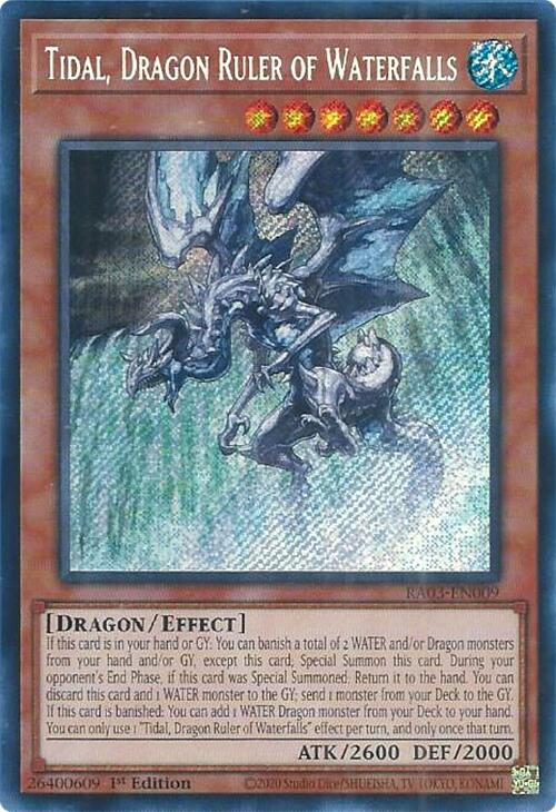 Tidal, Dragon Ruler of Waterfalls (Secret Rare) [RA03-EN009] Secret Rare | Dragon's Lair Comics and Fantasy Houston TX