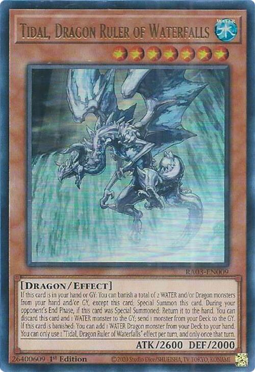 Tidal, Dragon Ruler of Waterfalls (UR) [RA03-EN009] Ultra Rare | Dragon's Lair Comics and Fantasy Houston TX