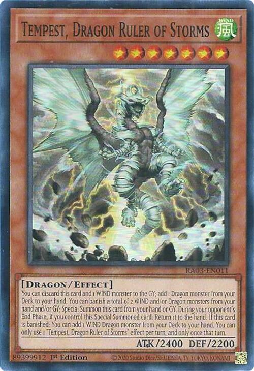 Tempest, Dragon Ruler of Storms [RA03-EN011] Super Rare | Dragon's Lair Comics and Fantasy Houston TX