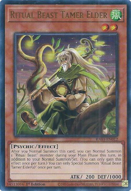 Ritual Beast Tamer Elder (UR) [RA03-EN012] Ultra Rare | Dragon's Lair Comics and Fantasy Houston TX