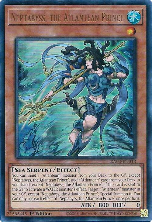 Neptabyss, the Atlantean Prince (UR) [RA03-EN013] Ultra Rare | Dragon's Lair Comics and Fantasy Houston TX