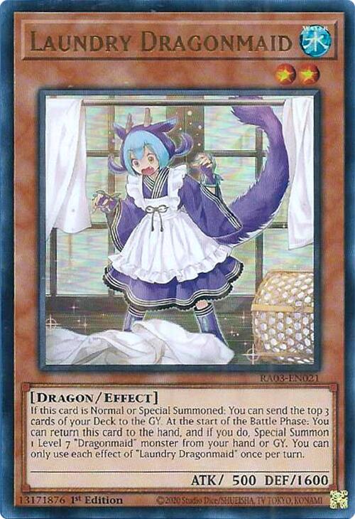 Laundry Dragonmaid (UR) [RA03-EN021] Ultra Rare | Dragon's Lair Comics and Fantasy Houston TX