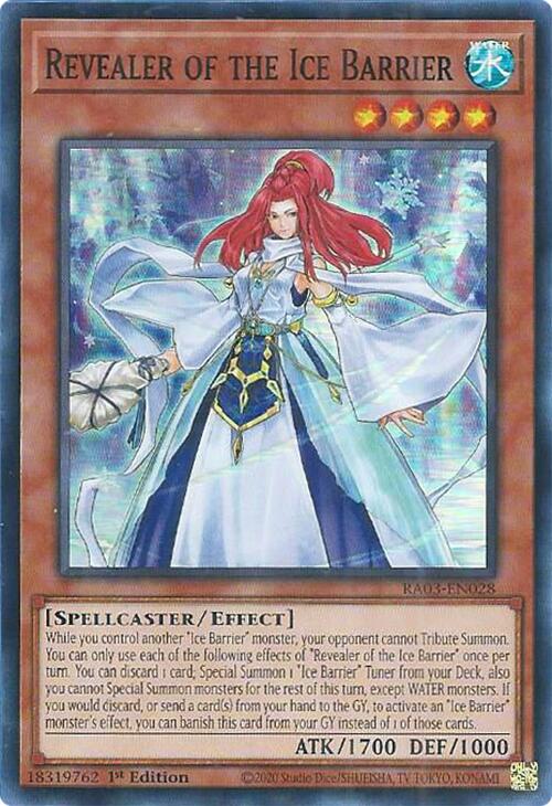 Revealer of the Ice Barrier [RA03-EN028] Super Rare | Dragon's Lair Comics and Fantasy Houston TX