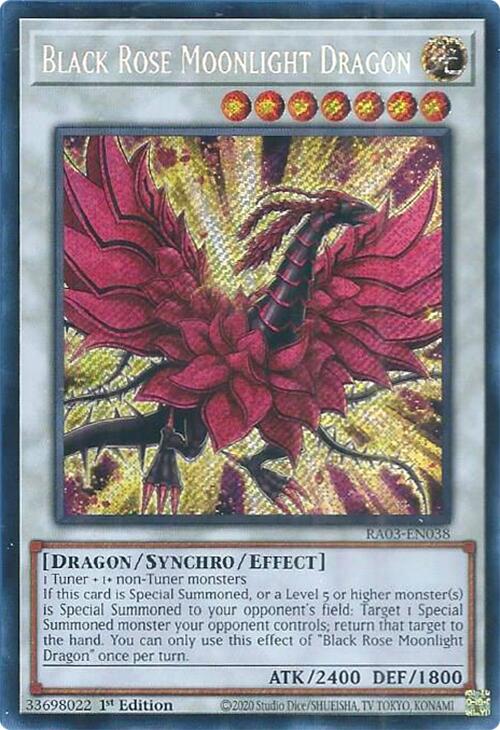 Black Rose Moonlight Dragon (Secret Rare) [RA03-EN038] Secret Rare | Dragon's Lair Comics and Fantasy Houston TX