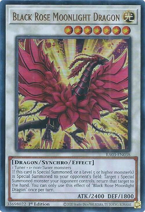 Black Rose Moonlight Dragon (UR) [RA03-EN038] Ultra Rare | Dragon's Lair Comics and Fantasy Houston TX