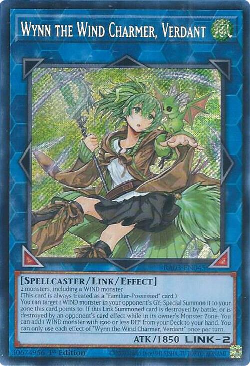 Wynn the Wind Charmer, Verdant (Secret Rare) [RA03-EN045] Secret Rare | Dragon's Lair Comics and Fantasy Houston TX