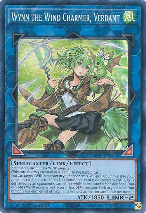 Wynn the Wind Charmer, Verdant [RA03-EN045] Super Rare | Dragon's Lair Comics and Fantasy Houston TX