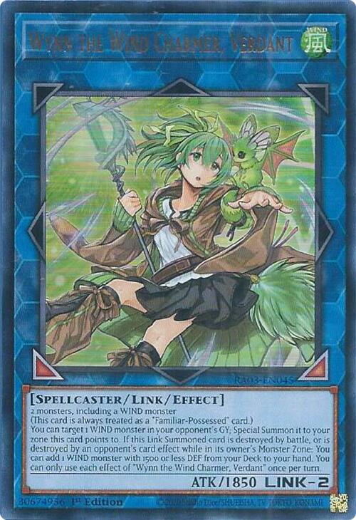 Wynn the Wind Charmer, Verdant (UR) [RA03-EN045] Ultra Rare | Dragon's Lair Comics and Fantasy Houston TX