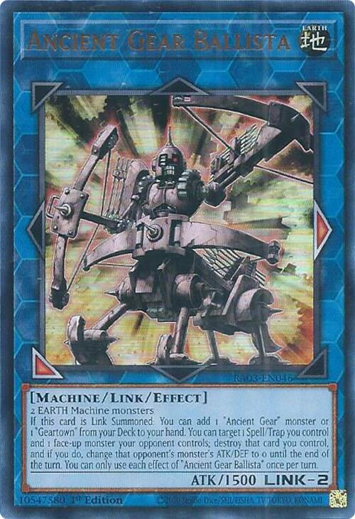 Ancient Gear Ballista (UR) [RA03-EN046] Ultra Rare | Dragon's Lair Comics and Fantasy Houston TX