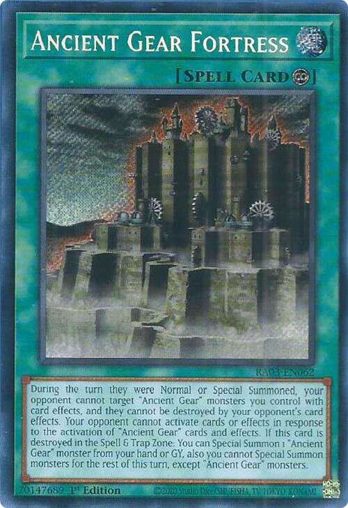 Ancient Gear Fortress (Secret Rare) [RA03-EN062] Secret Rare | Dragon's Lair Comics and Fantasy Houston TX