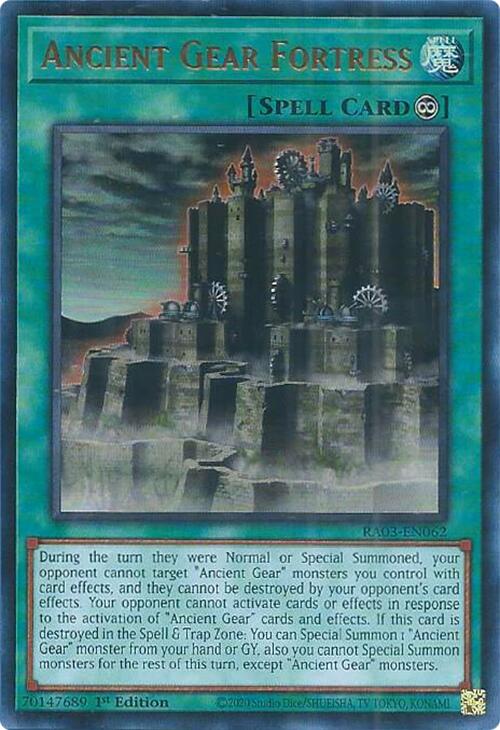 Ancient Gear Fortress (UR) [RA03-EN062] Ultra Rare | Dragon's Lair Comics and Fantasy Houston TX